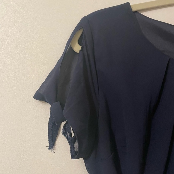 ZeaGoo Navy blue mini dress size small - Picture 3 of 10